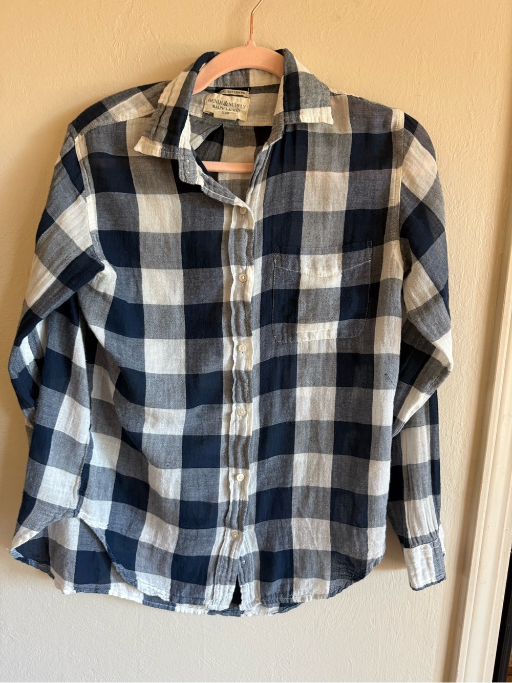 Denim & Supply Ralph Lauren Buffalo Plaid Button Down Shirt Size S/P